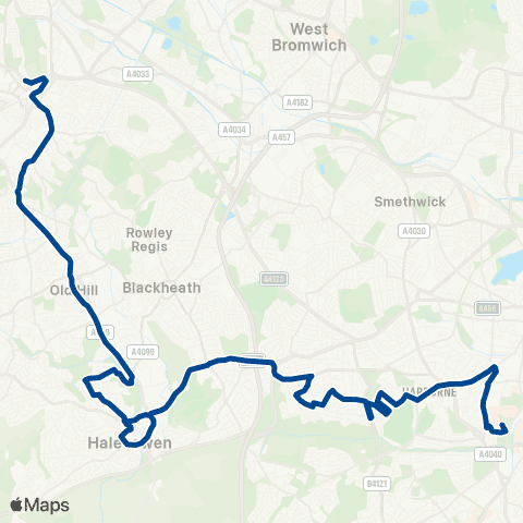 Diamond Bus Evolve Campus - Queen Elizabeth Hospital map
