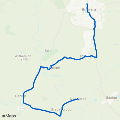 Delaine Buses Old Hall Farm - Bus Station map