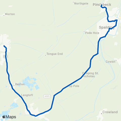 Delaine Buses Bus Station - Springfields Outlet map