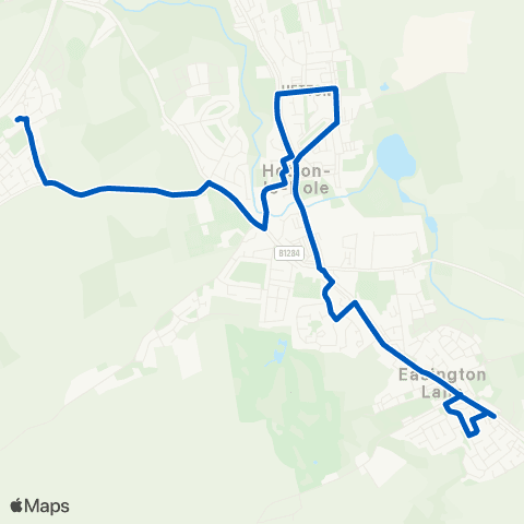 Gateshead Central Buses Jubilee Square - Durham Road / S Street map