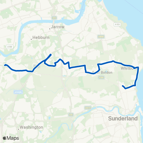Gateshead Central Buses Dene Estate - Interchange map