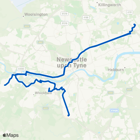 Gateshead Central Buses Bus Station - Retail World Marquis Way map