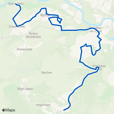 Gateshead Central Buses Sta Rd / Stirling Ln - Stannerford Rd-E View map