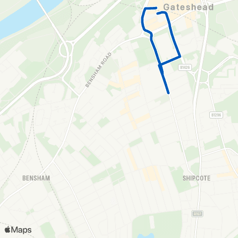 Gateshead Central Buses Interchange - Interchange map
