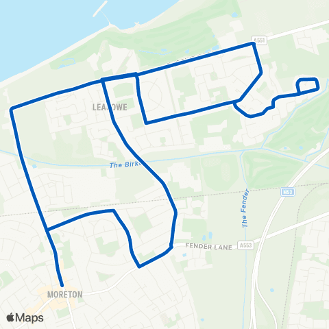A2B Travel Garden Lane - Silverburn Avenue map