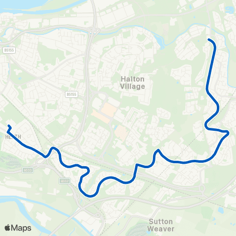 Ashcroft Travel Heath High School - Windmill Hill map