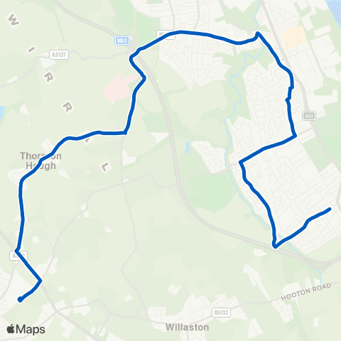 Aintree Coachlines High School - Mill Park Drive map