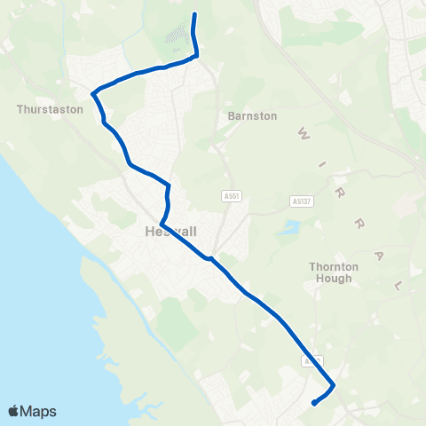 Aintree Coachlines High School - Landican Cemetery map