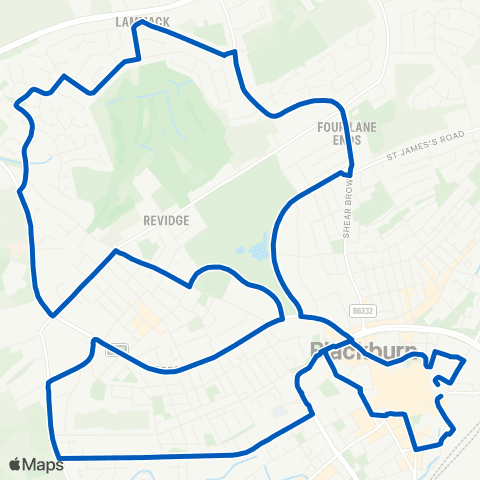 Blackburn Private Hire Bus Station - Arrival Stand map