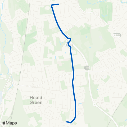 Bullocks Coaches Kingsway School - Outwood Primary School map
