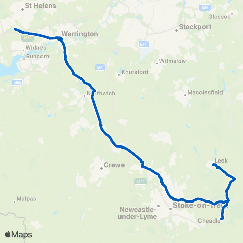 Aimee's Cheadle Academy - Bus Station map