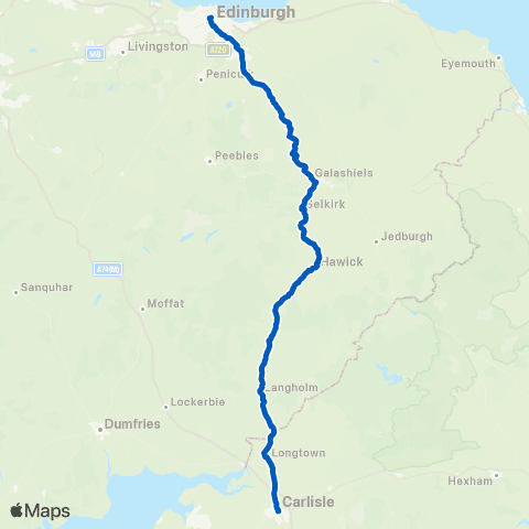 Borders Buses Mart St Bus Stance - Galashiels Transport Interchange map