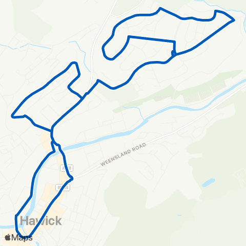 Borders Buses Mart St Bus Stance - Mart St Bus Stance map