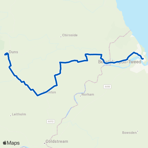 Borders Buses Chapel Street - Market Square map