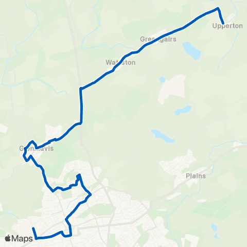 ARG Travel The Crescent - Monklands General Hosp map