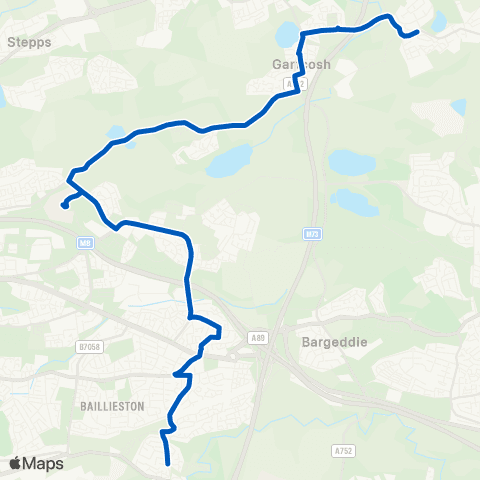 ARG Travel Lusshill Terrace - Gainside Road map
