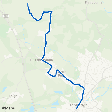 Autocar Bus & Coach Services Quarry Hill Parade - The White Rock Inn map