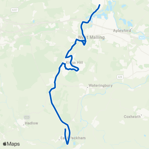 Brookline The Malling School - Co-Op map