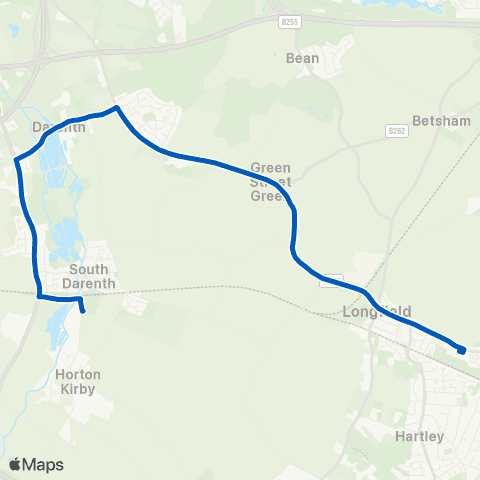 Brian Jones Coaches Longfield Academy - Bull Hill map