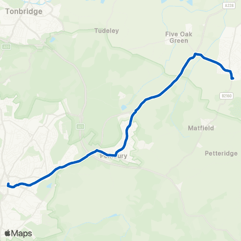 Autocar Bus & Coach Services Mascalls Academy Grounds - War Memorial map