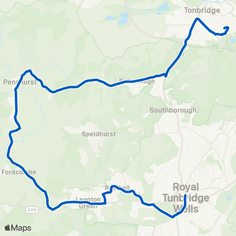 Autocar Bus & Coach Services War Memorial - Weald of Kent School map