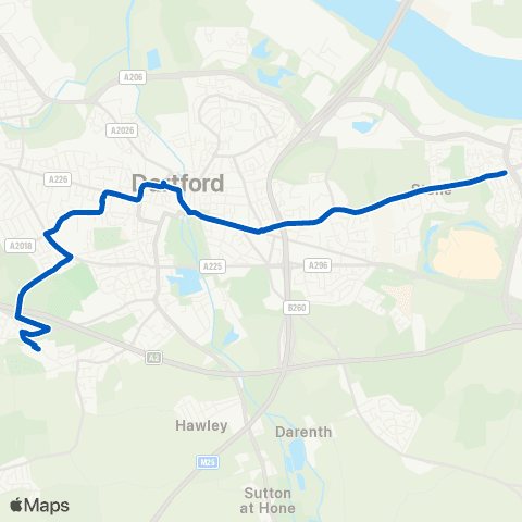 1st Bus Stop Ltd Waterstone Pk - Wilmington Grammar Sch For Girls map