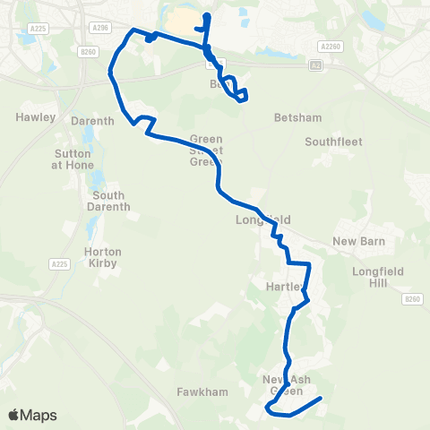 Brookline Redhill Wood - Bus Station map