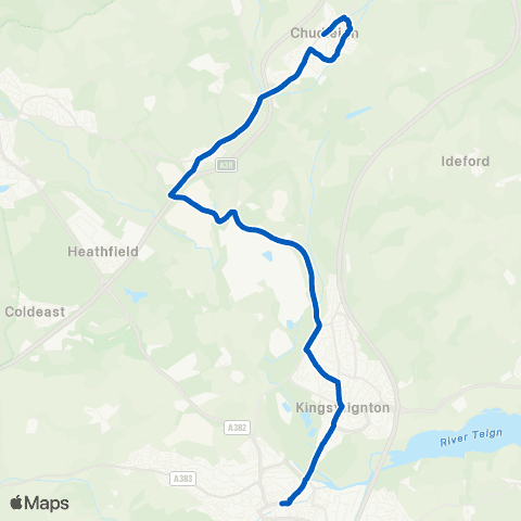 Country Bus Sherborne Road - Memorial map