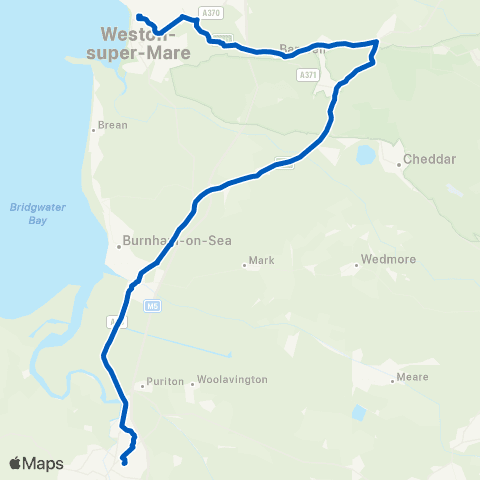 Bakers Dolphin Bridgwater College - Interchange map