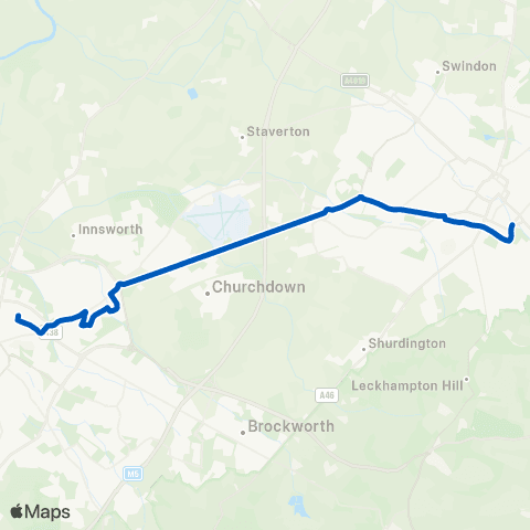 Bennetts Old Bath Rd school stop - HS for Girls map