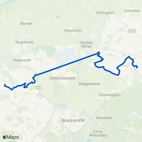 Bennetts Moorend Park Rd - High School for Girls map