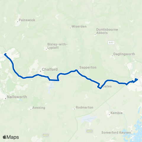Cotswold Green Merrywalks - The Forum map