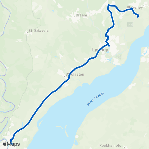Chepstow Classic Buses Viney Hill Turn - Wyedean School Grounds map