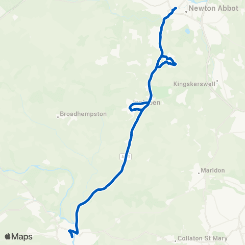 Country Bus Sherborne Rd - Opposite Royal Seven Stars Hotel map