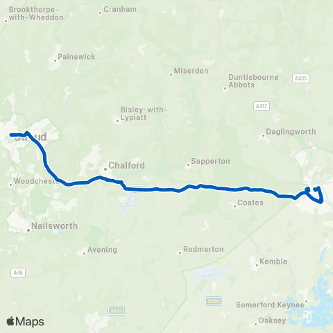 Cotswold Green Merrywalks - The Forum map