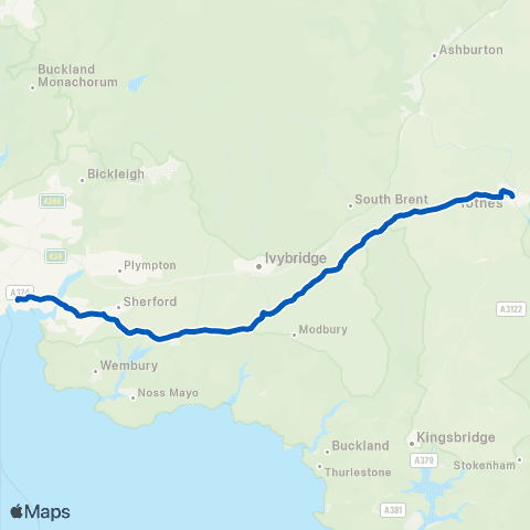 Country Bus Royal Parade - Opposite Royal Seven Stars Hotel map