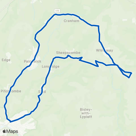 Cotswold Green Merrywalks - Merrywalks map