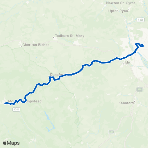 Country Bus Sidwell Street - Court Street Car Park map