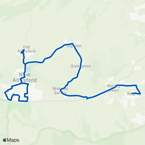 Cresta Coaches Village Hall - Village Hall map
