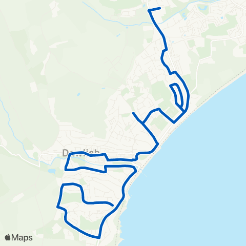 Country Bus Sainsburys - John Nash Drive map