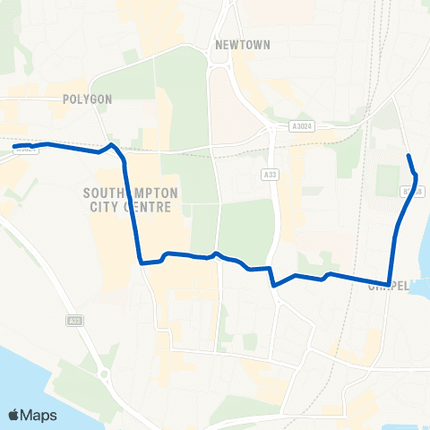 Coach Event Services Central Station - St Mary's Stadium map
