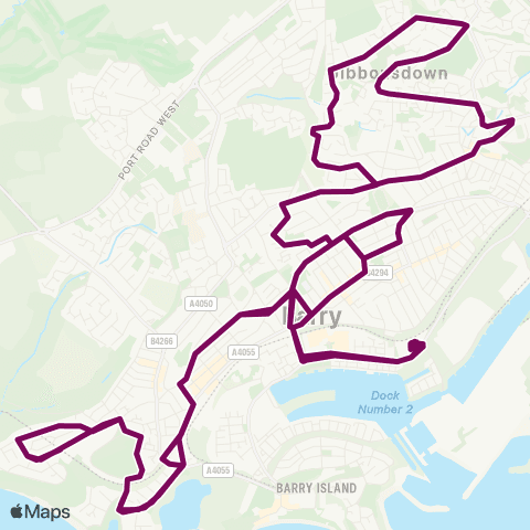 Adventure Travel Marine Lake - Porth-Y-Castell map