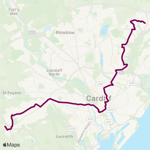 Adventure Travel Asda - Culverhouse Cross Tesco map
