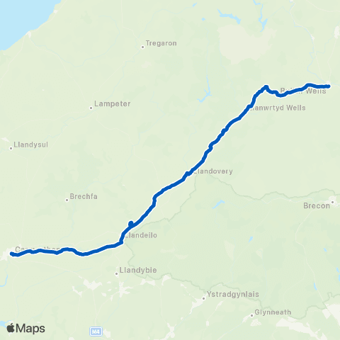 Celtic Travel Groe - Carmarthen Bus Station Stand 8 map