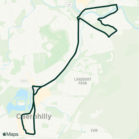 Caerphilly County Borough Council Caerphilly Interchange Stand 2 - Caerphilly Interchange Stand 2 map