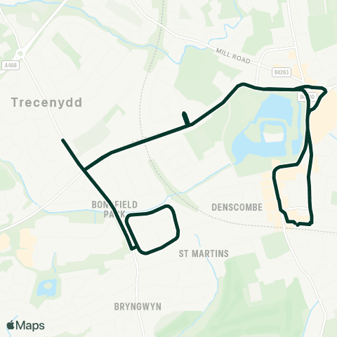 Caerphilly County Borough Council Caerphilly Interchange Stand 2 - Caerphilly Interchange Stand 2 map