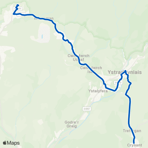 DANSA Derlwyn Arms - Crynant Business Park map