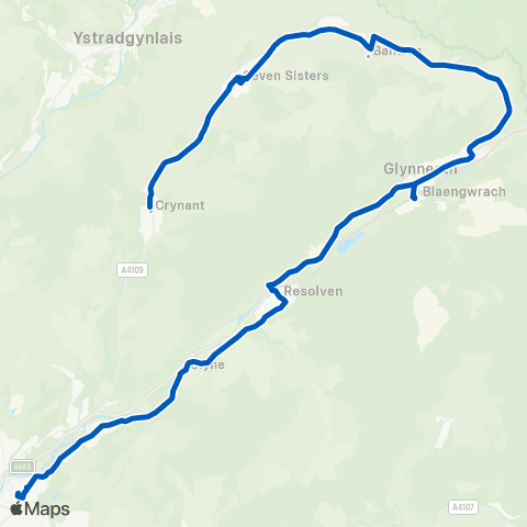 DANSA Neath Bus Sta Stand 3 - Crynant Business Pk map
