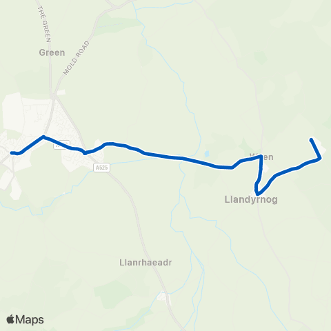 Denbighshire Council Lenten Pool - Highfield Park map