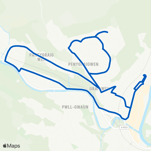 Edwards Coaches Pontypridd Bus Sta Stand 12 - Pontypridd Bus Sta Stand 12 map